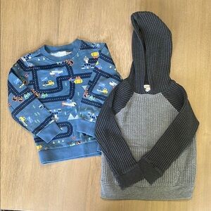 Carter's Blue and Gray Sweatshirt Hoodie